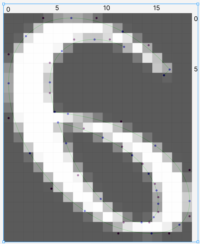 fig.19 数据点与灰度图